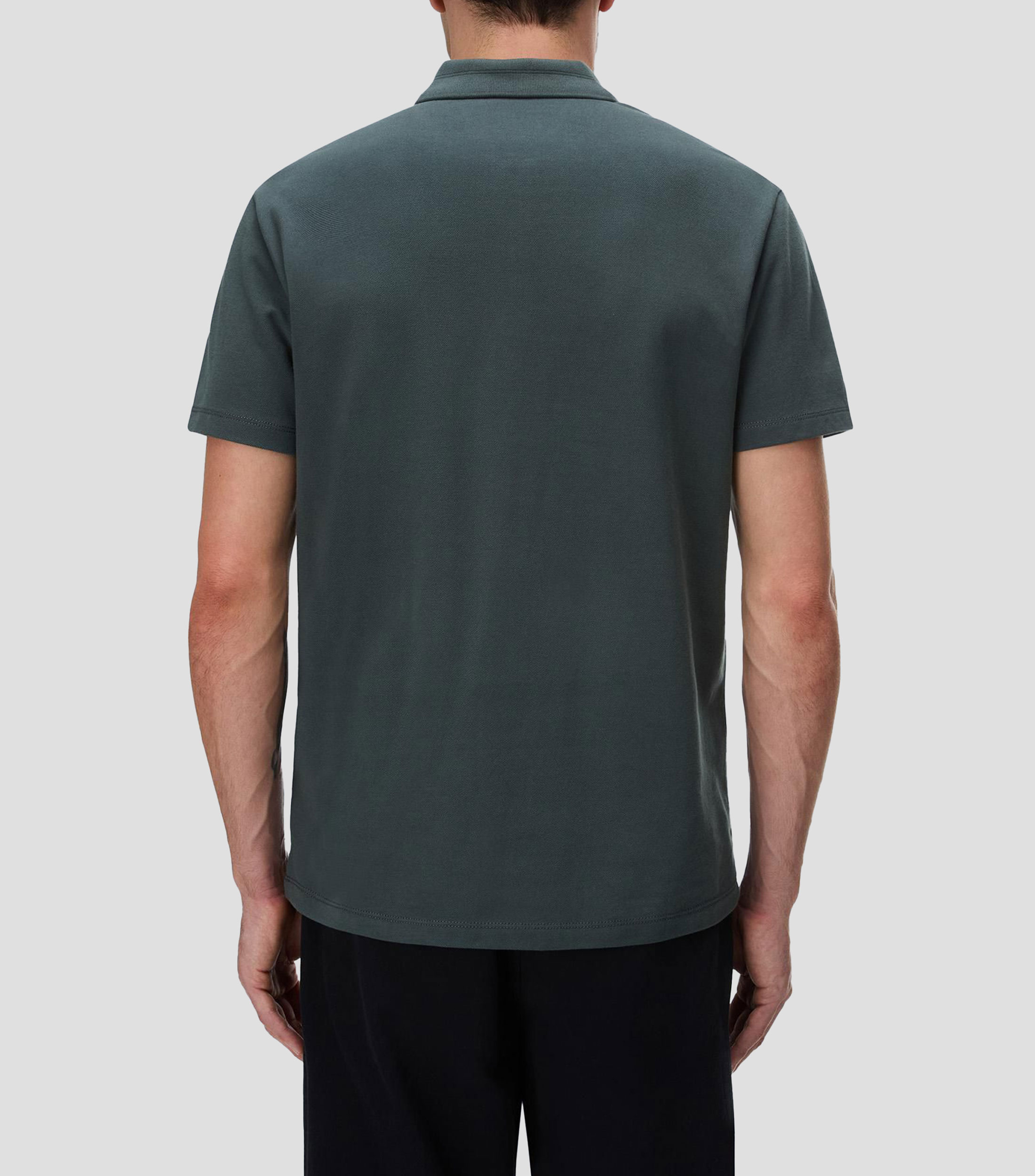 Playera tipo polo manga corta Ealis lisa Hombre